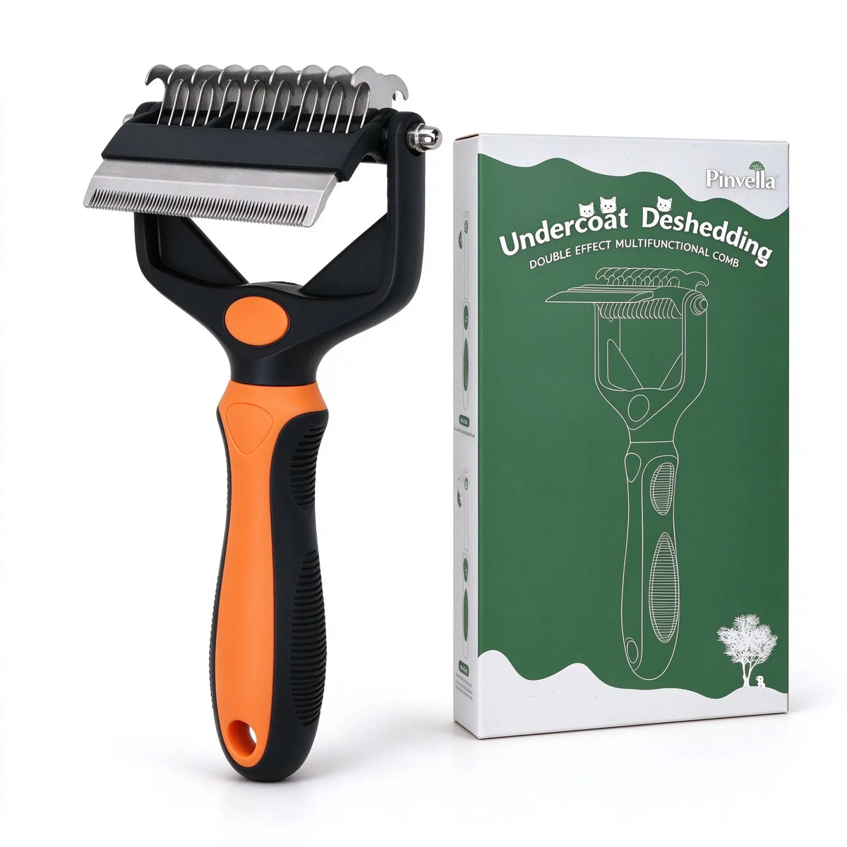 pinvella-orange-undercoat-deshedding-brush-with-packaging